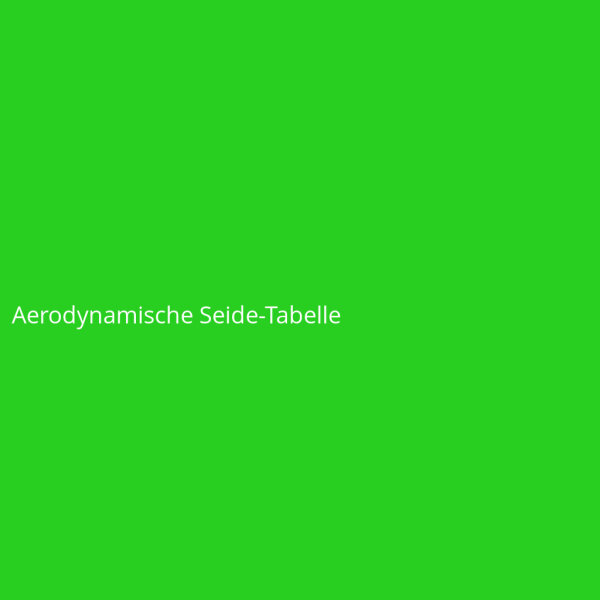 Aerodynamische Seide-Tabelle