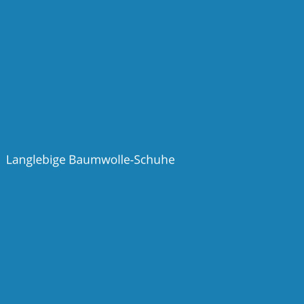 Langlebige Baumwolle-Schuhe
