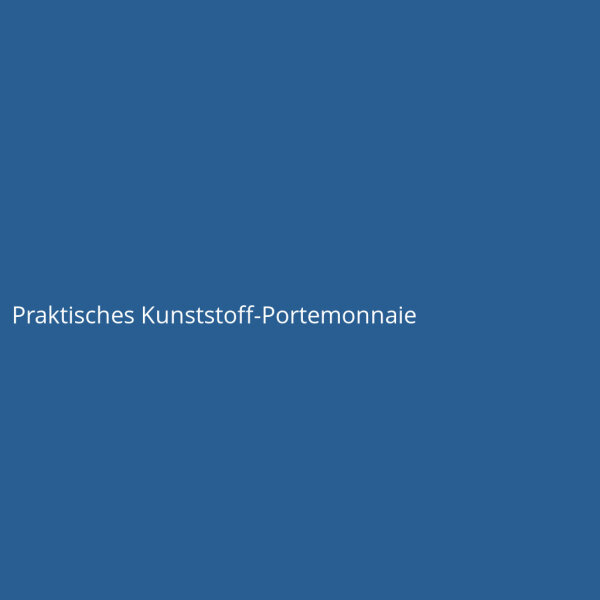 Praktisches Kunststoff-Portemonnaie
