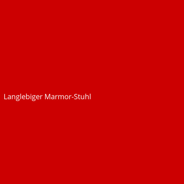 Langlebiger Marmor-Stuhl