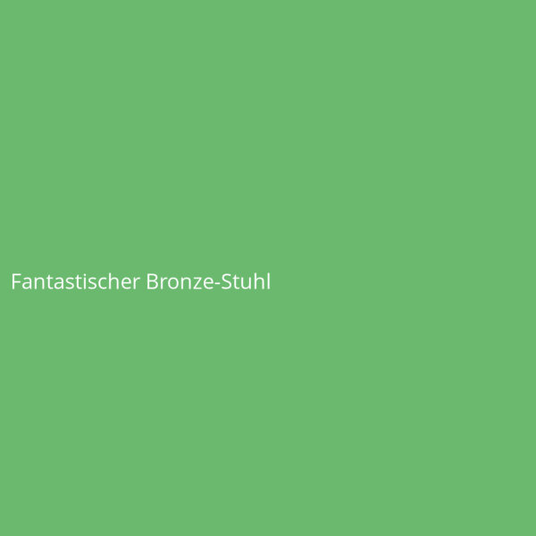 Fantastischer Bronze-Stuhl