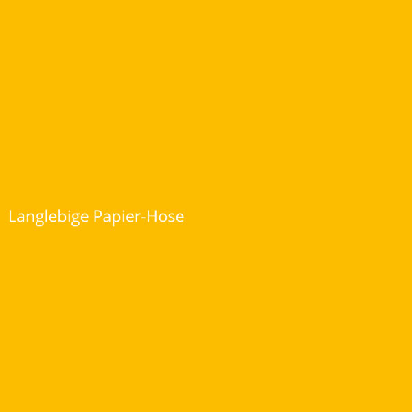 Langlebige Papier-Hose